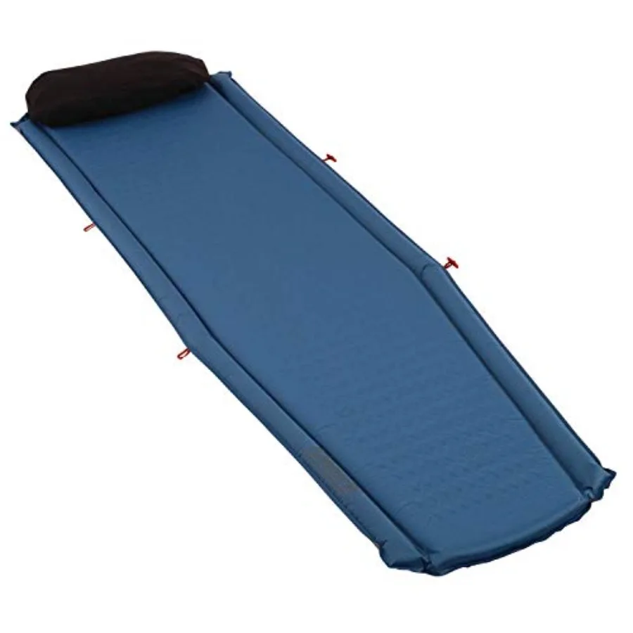

Silverton Self-Inflating Sleeping Pad Lightweight Camping Pad with Pillow Comfortable Sleeping Mat with Side Bumpers Easy Infla