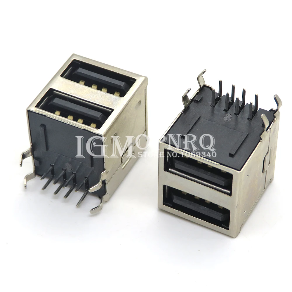 5PCS USB Type A Standard Port Female Male Solder Jacks Connector PCB Socket USB-A type USB-AF AF