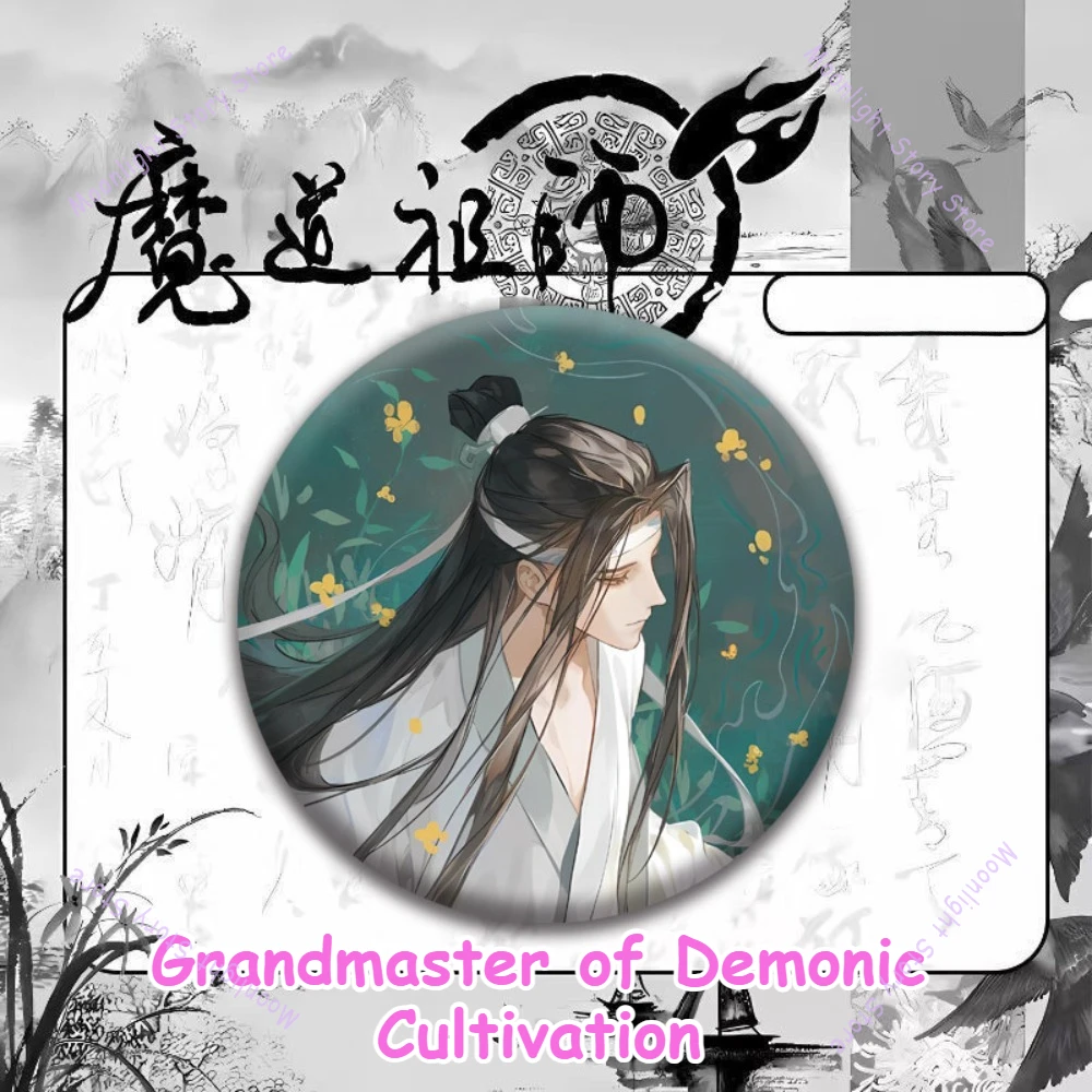 

58 мм Grandmaster of Demonic Cultivation аниме значок Wei Wuxian Lan Wangji брошь аксессуары подарок для одежды сумка косплей фанаты