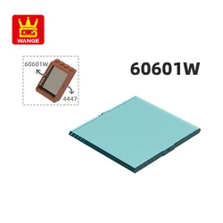 Wange 60601W 100g/53Pcs Sunroof Glass Building Block Moc Color Roof Window Accessories Compatible DIY Toy Parts Gift Box