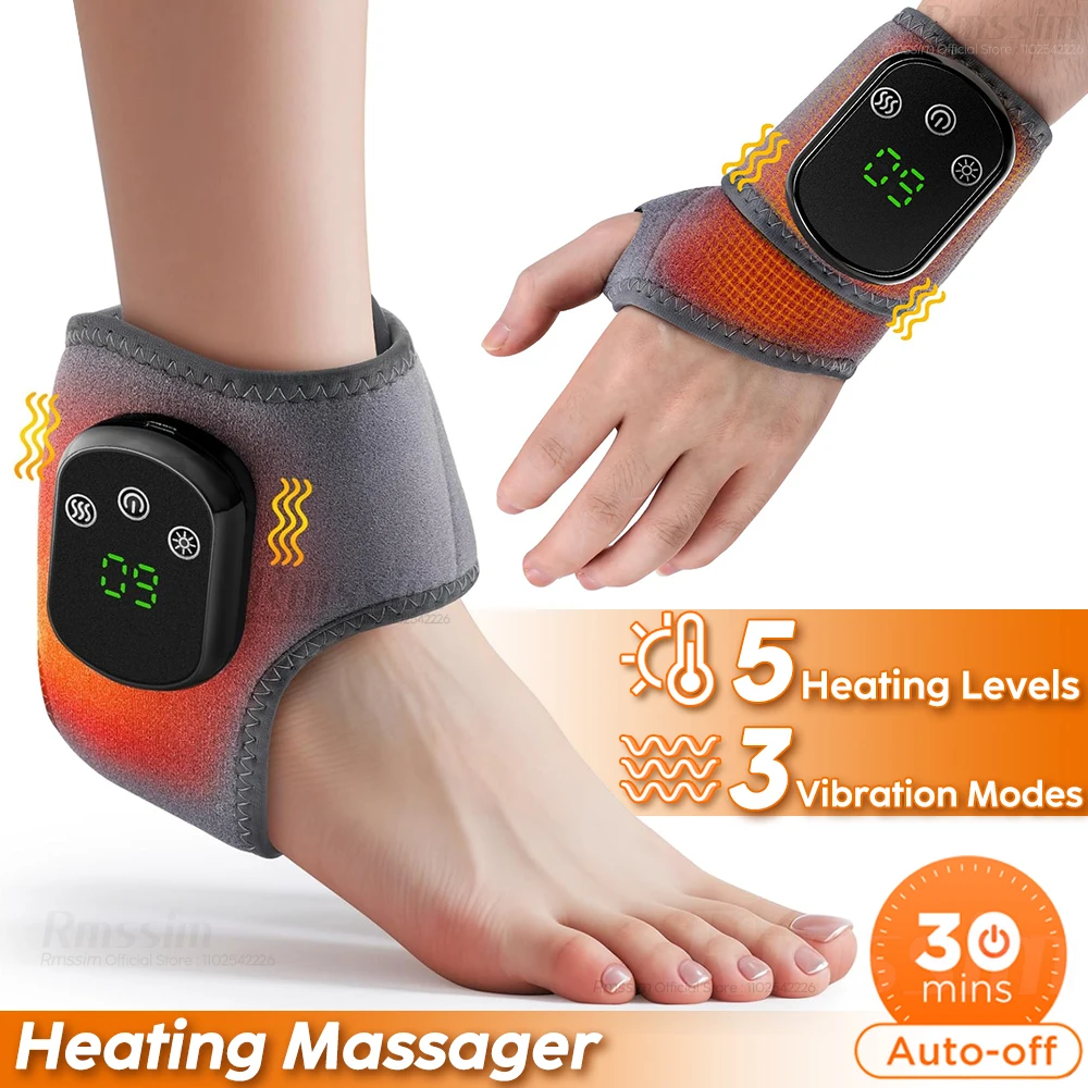 

Electric Wrist Brace with Adjustable Hot Compress Vibration Massage Ankle Guard Band Carpal Tunnel Hand Foot Protection Tool