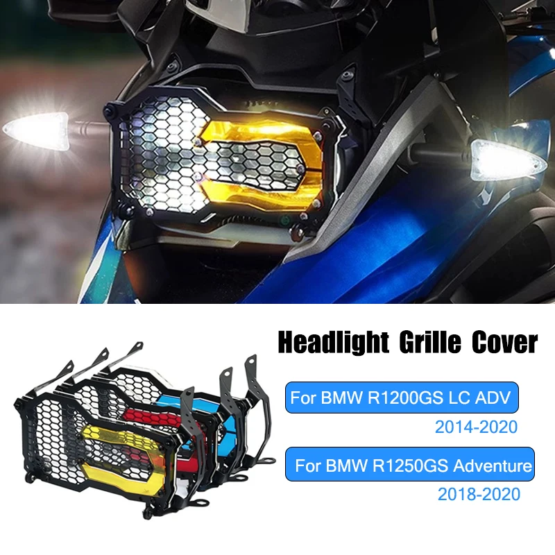 

For BMW R1200GS R1200 GS R1250GS LC Adventure 2014-2020 2018 Motorcycle Headlight Protector Grille Guard Cover Protection Grill