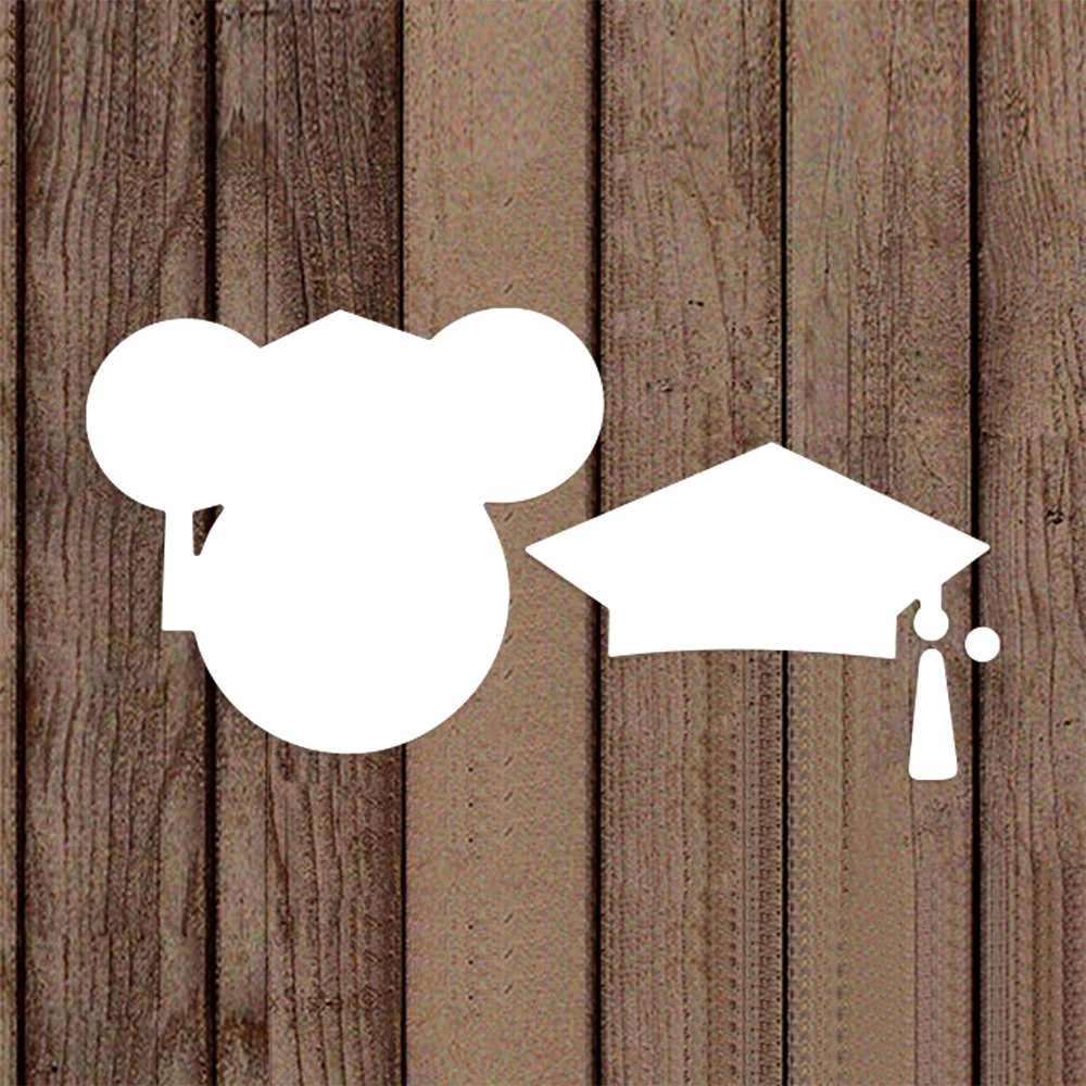 Mickey Mouse Baret Stansmessen Disney Afstuderen Diecuts voor DIY Scrapbooking Decoratieve Papieren Kaarten Ambachten Nieuwe 2023