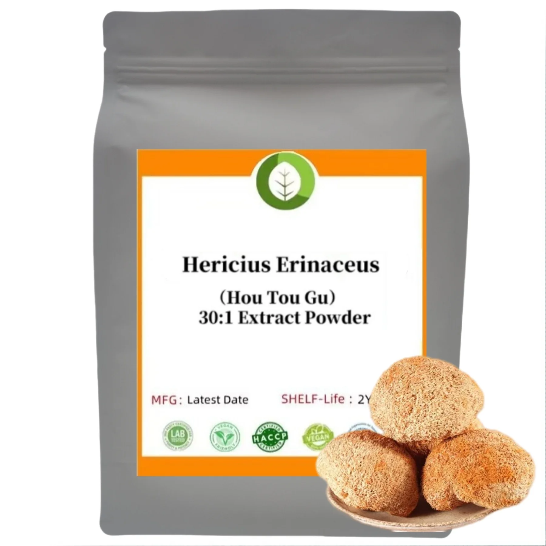 

Global Customized Proportion Packaging Lions Mane Mushroom Extract Powder Bulk Hericium Erinaceus Out Packing Aluminum Foil Bag