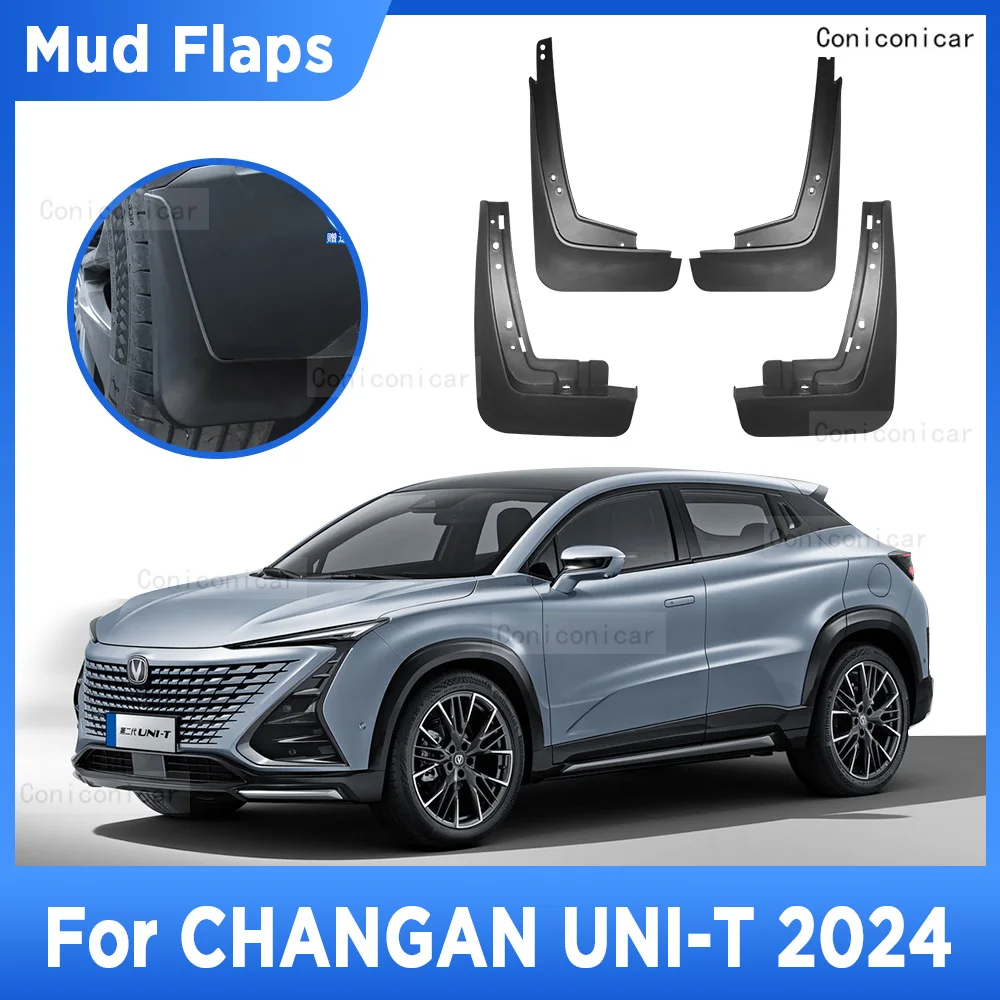 

For CHANGAN UNI-T 2024 UNIT 4Pcs Mud Flaps Splash Guard Mudguards MudFlaps Front Rear Fender Auto Styling Car Accessories