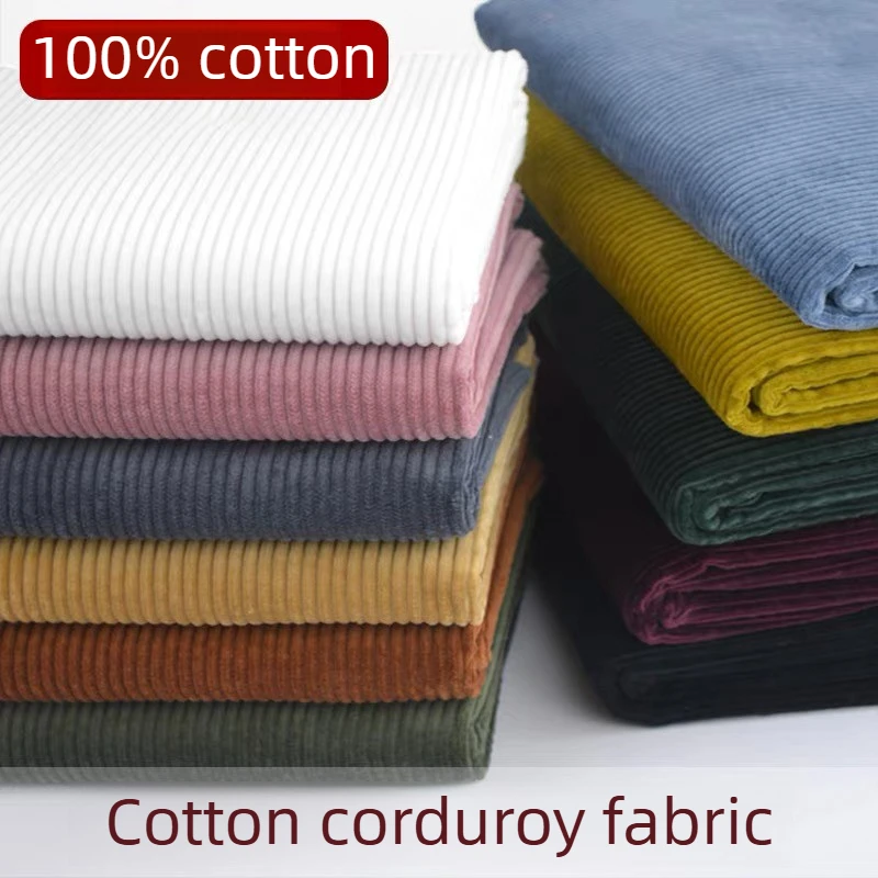 

Thick Bubble Corduroy Fabric Pure Cotton By Meter for Baby Clothes Pants Bags Sewing Dresses Cloth Needlework Soft Skin-friendly
