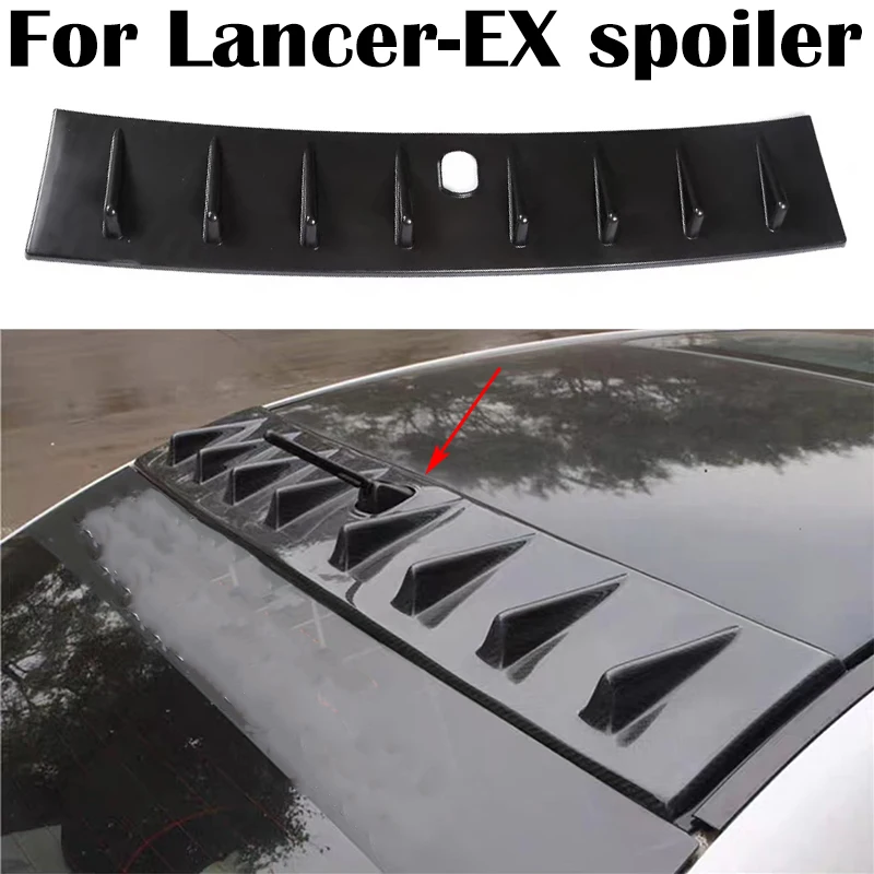 

For Mitsubishi Lancer EX EVO Roof Spoiler 2009 to 2016 High Quality ABS Material Rear Window Roof Spoiler Wing Airfoil Styling