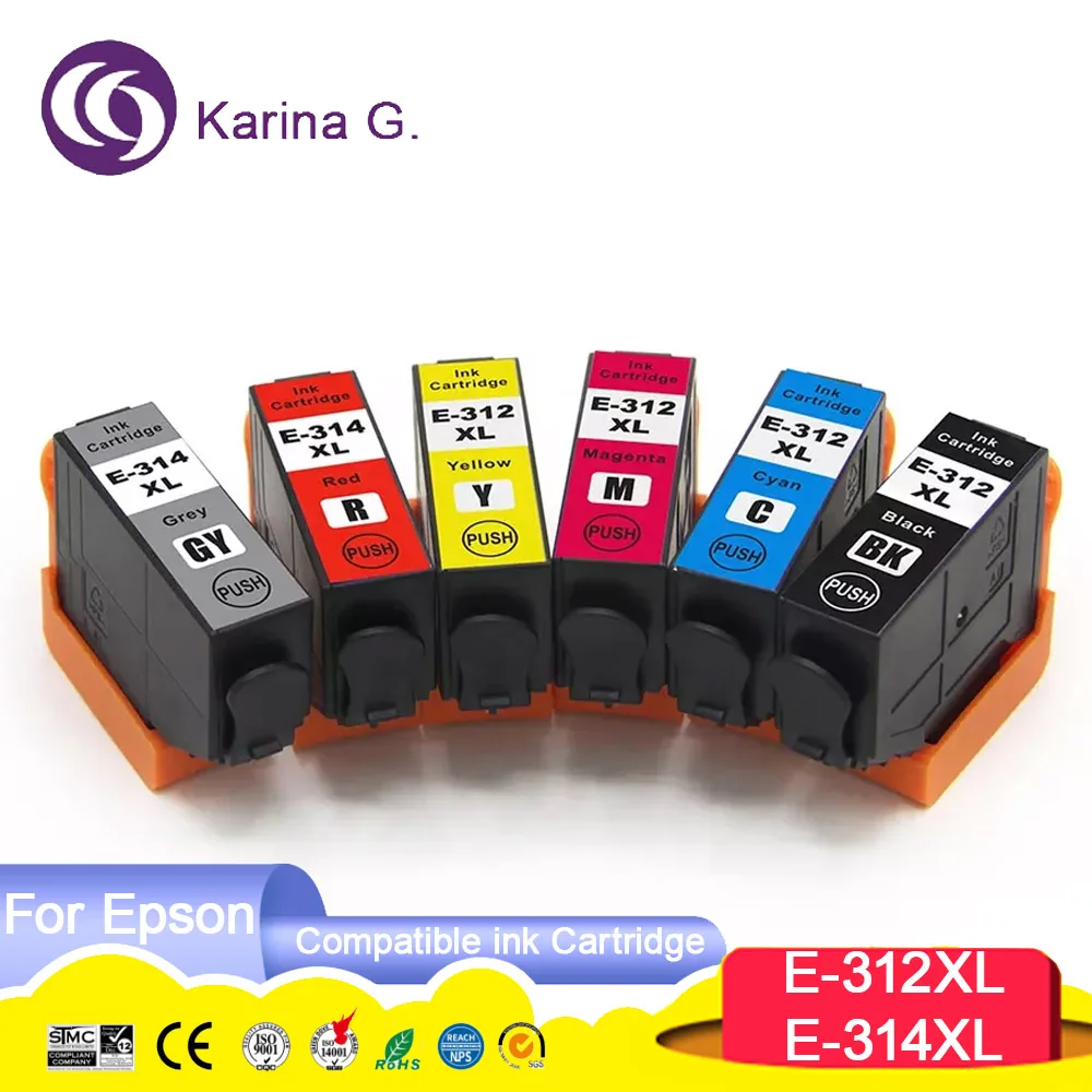 312XL 314XL Compatible For Epson T312XL 312XL 314XL T314XL T312 T314  ink cartridge For Epson Expression Photo XP-15000 etc.