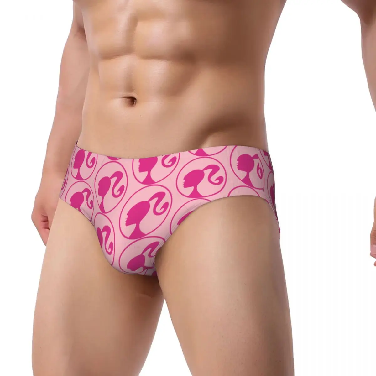 Custom Mens Barbie Cartoon Panties Underwear Male Comfort Briefs Underpants