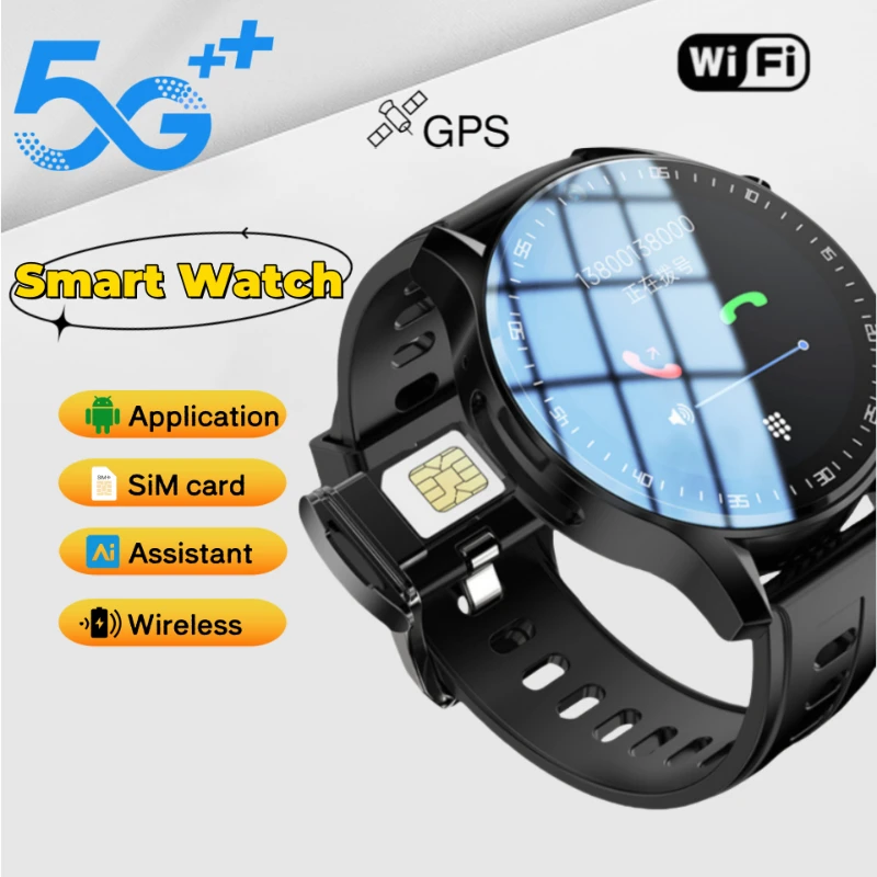 

Новые умные часы с двойной камерой 4G и Android-визовом, SIM-карта, место для хранения 128 ГБ, Wi-Fi, GPS или водонепроницаемость, Ai, Play Store