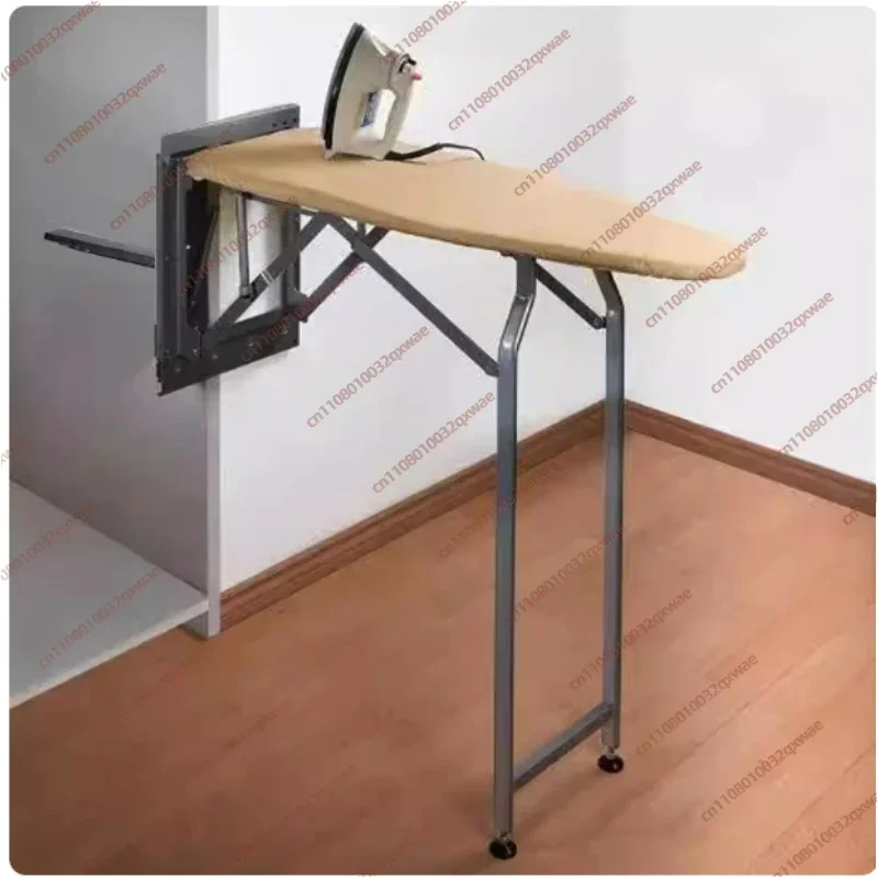 Wall Mounted Foldable Ironing Board Built In Wardrobe Cabinet Pull Out Sliding Tabletop Space Saving Laundry Ironing Station