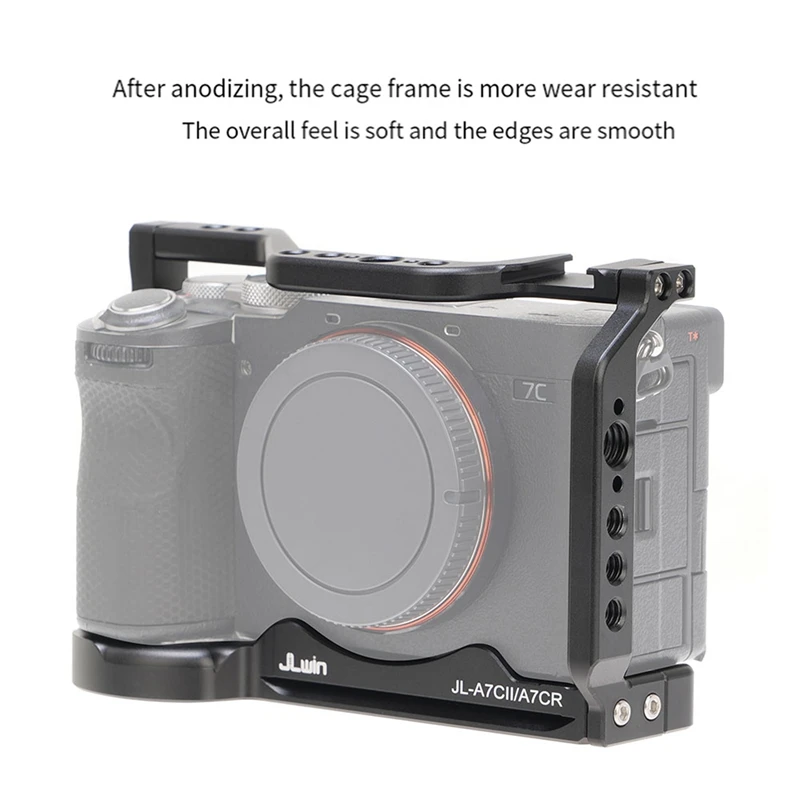 JLwin Camera Rabbit Cage for Sony A7CII A7CR A7C2 Camera Rabbit Cage Expansion Frame Vertical Shooting Single Rabbit Cage