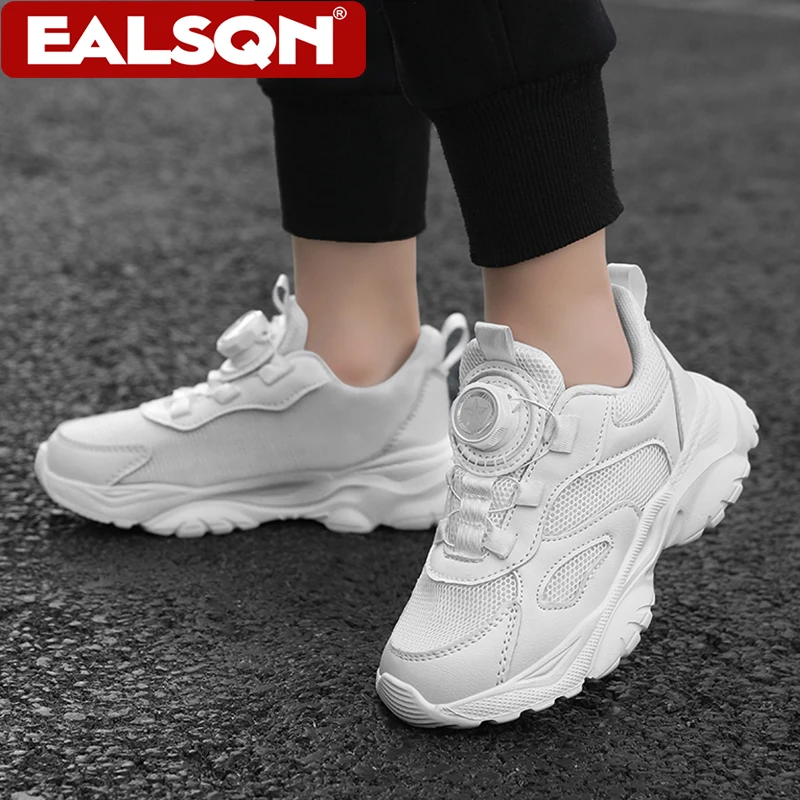 รองเท้าเด็กสีขาว รองเท้ากีฬาเด็ก กันลื่น น้ำหนักเบา รองเท้าวิ่งเด็กผู้ชายใส่สบาย รองเท้าลำลองพื้นนุ่มสำหรับเด็กผู้หญิง