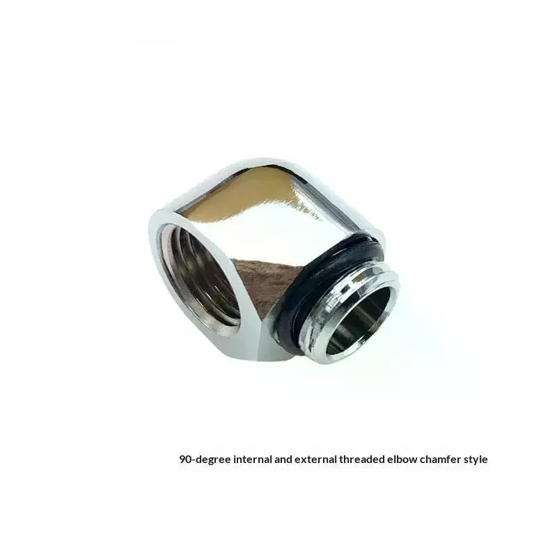 90 Degree G1/4'' Brass Thread Elbow Fitting Male to Female Connector for Outdoor Garden Sprinkler Pipe Connection