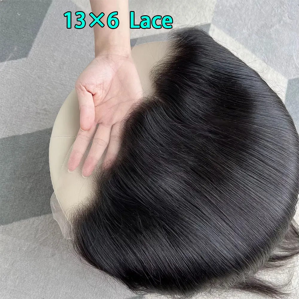 

SWANEE 12A 13x6 Straight Lace Frontal Invisible Transparent Lace Melt Skins 100% Human Hair Wigs for Black Women Hair Extensions