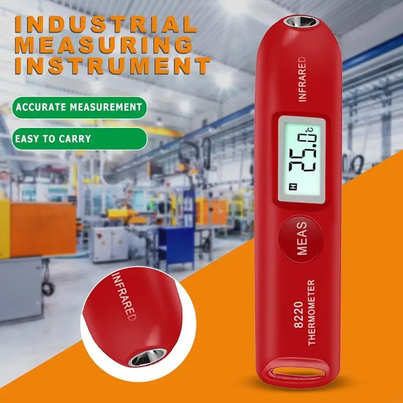 77ja mini termometro a infrarossi digitale per cucina bbq caramella friggere cucina cibo portatile tasca