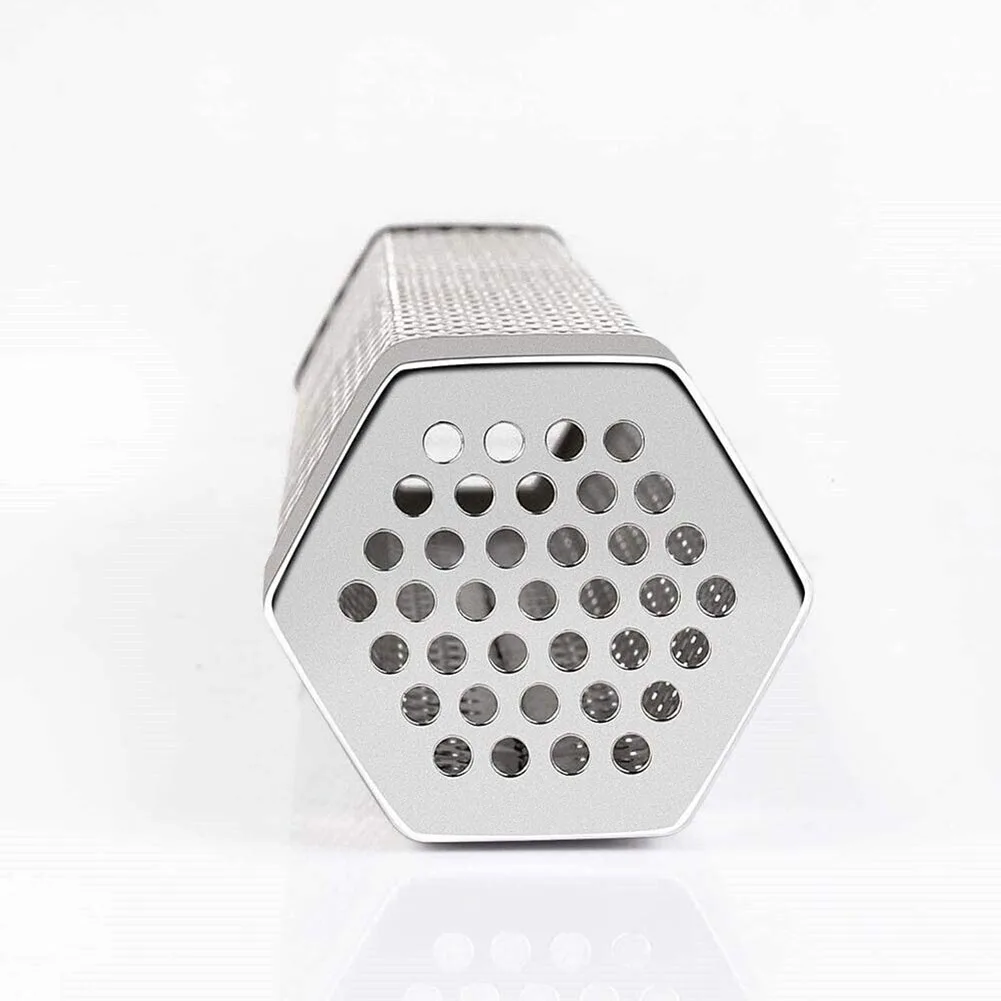 Tubo de filtro de acero inoxidable de 12 pulgadas para barbacoa, pipa de madera para fumar, accesorios de cocina al aire libre