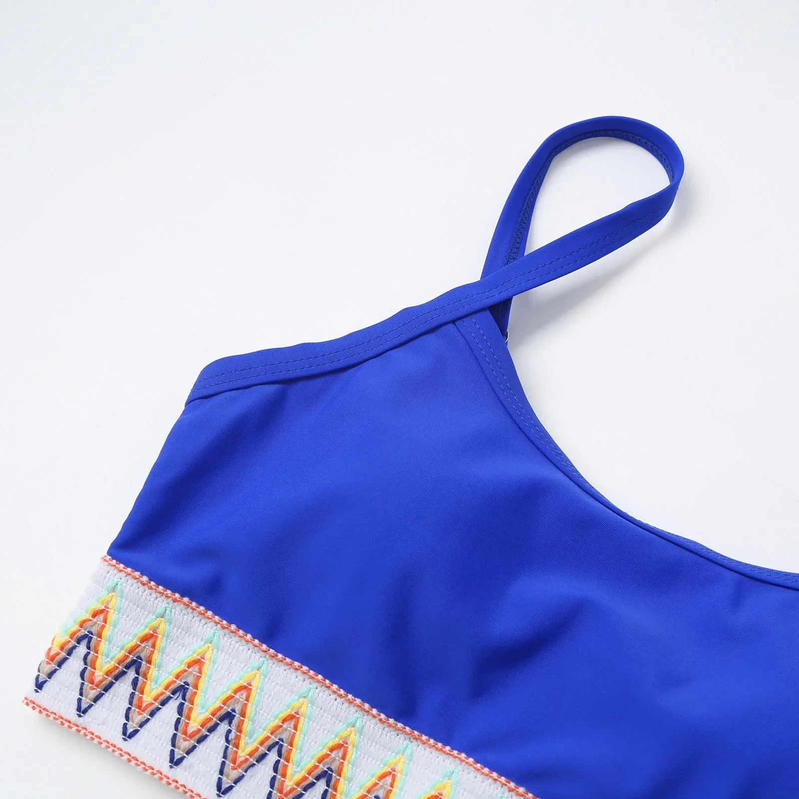 Large Size One-Piece Swimsuit With Belly Covering And Slimming Effect Women'S High Waisted Bikini Sets Backless Strapless Bikini