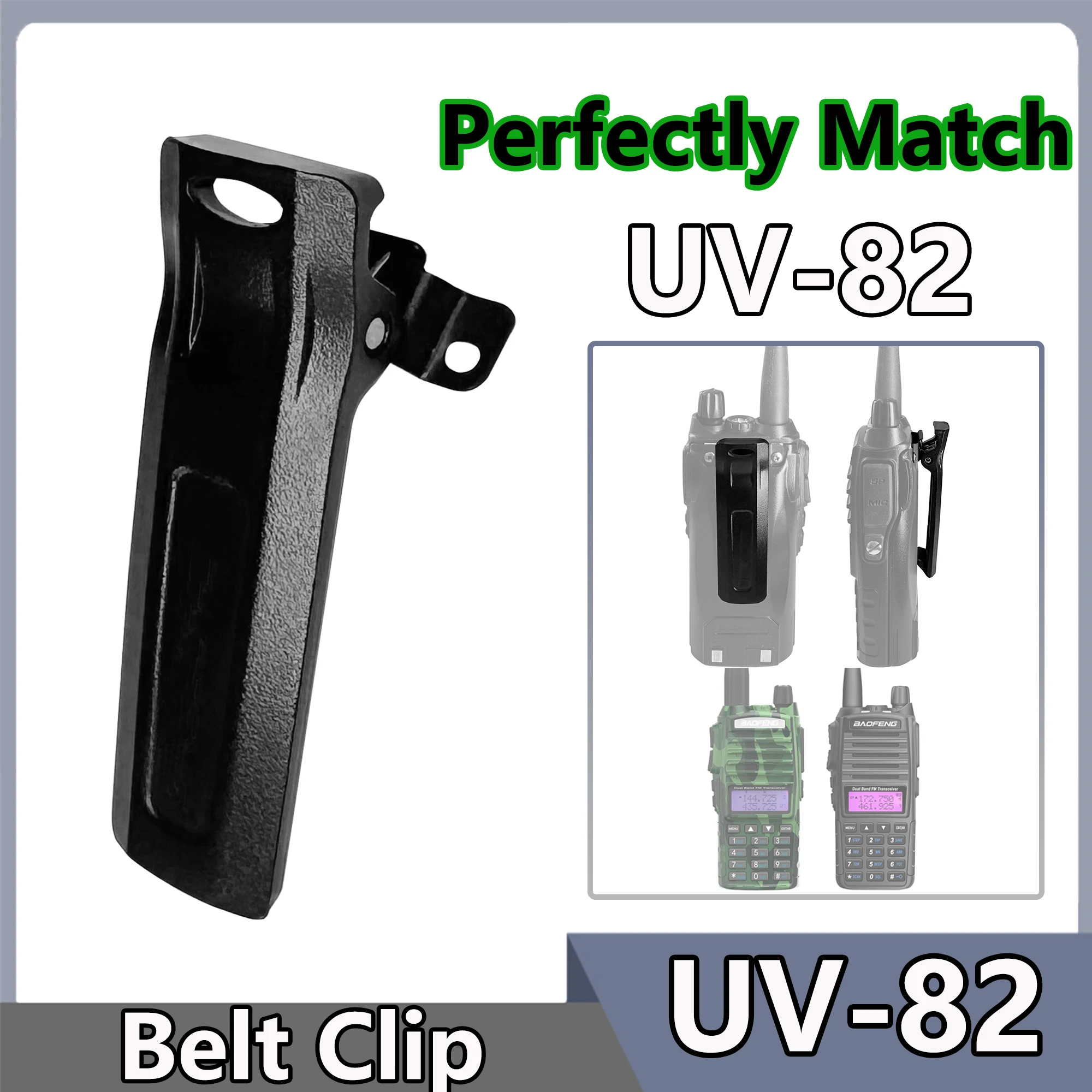 1/2/5/10 Pcs Back Clip for BaoFeng UV-82 Belt Clip for UV-82HX UV-82X Parts Radio UV-8R UV-98D Walkie Talkie GMRS-V1 Accessories