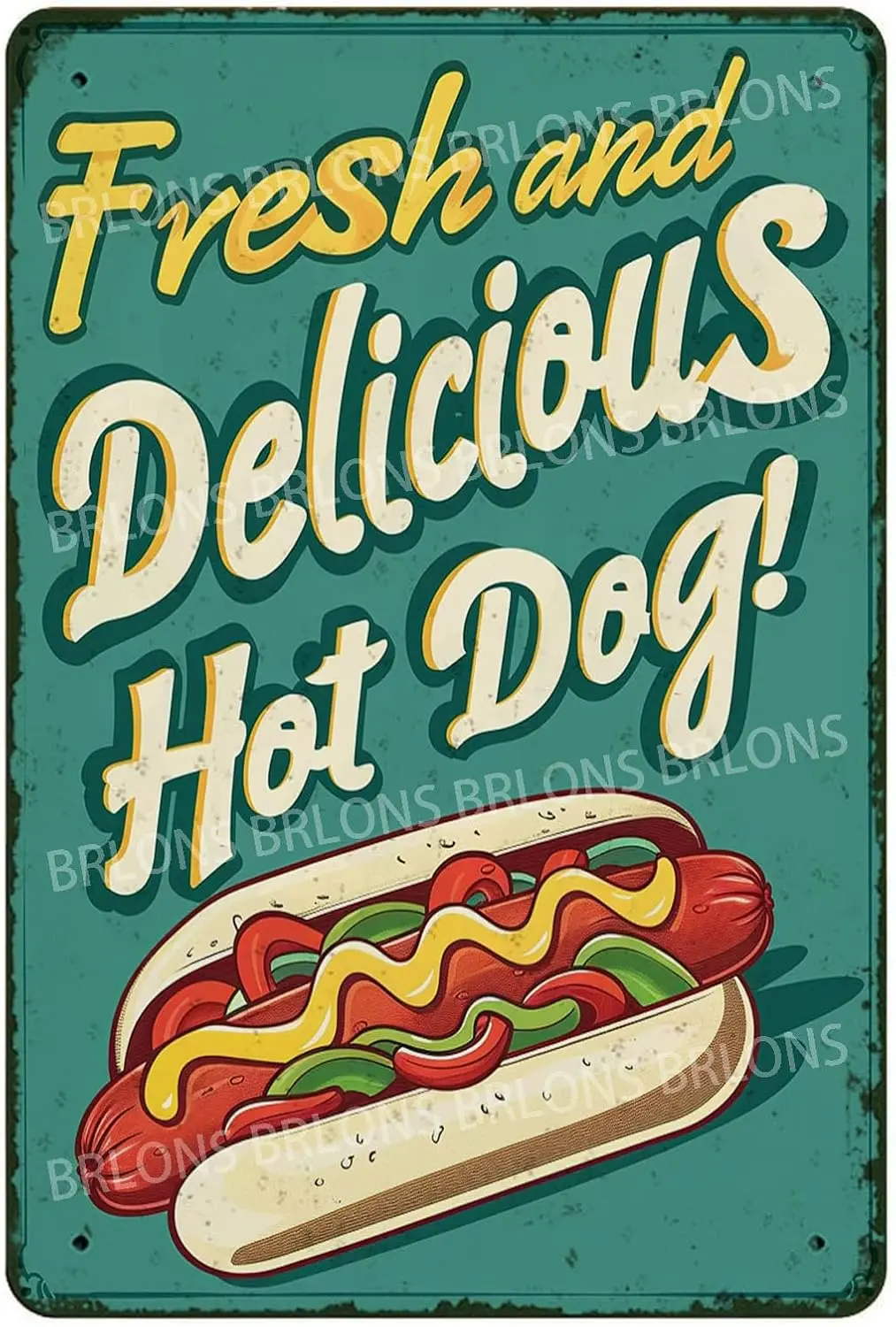 Metal Tin Sign Fres…