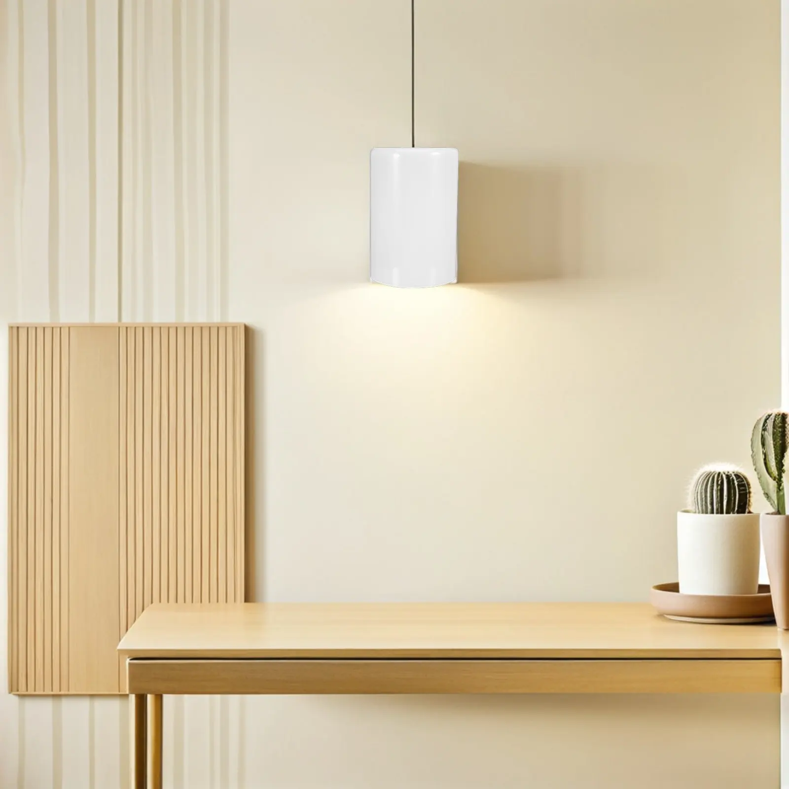 

Стеклянный цилиндрический абажур белого цвета, дизайн «барабан», диаметр отверстия 4,2 см, сменный абажур для настольных, напольных и подвесных светильников