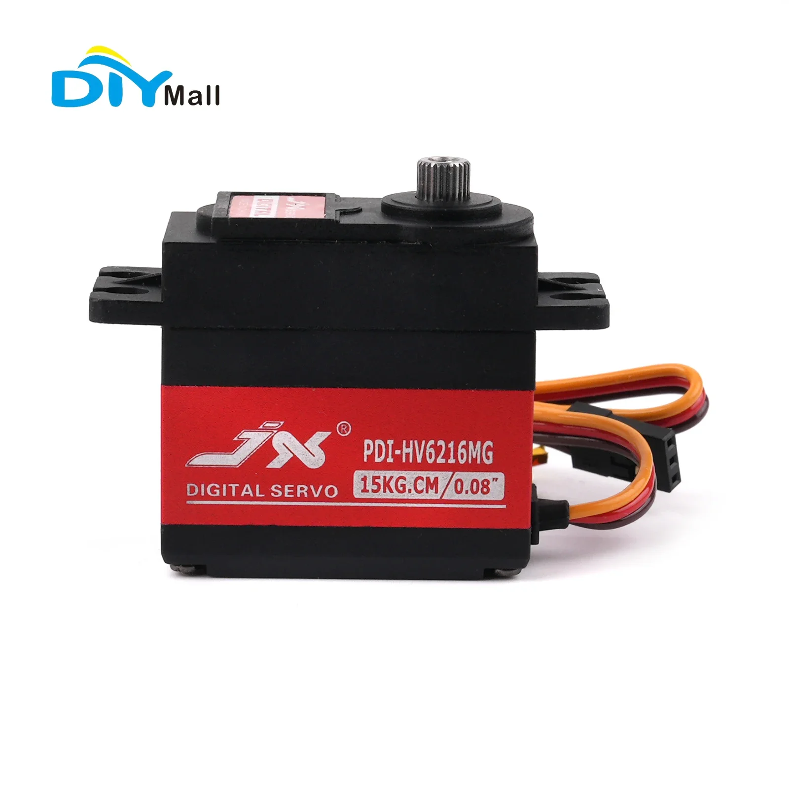 PDI-HV6216MG 15kg digital servo high voltage metal teeth 120 degree iron core for RC remote control car aircraft manipulator arm