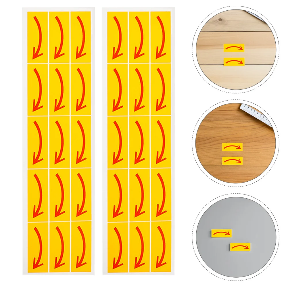 

40pcs Clockwise Arrow Indicator Strong Adhesive Waterproof Floor Direction Sticker For Factory Warehouse Commercial Spaces Floor