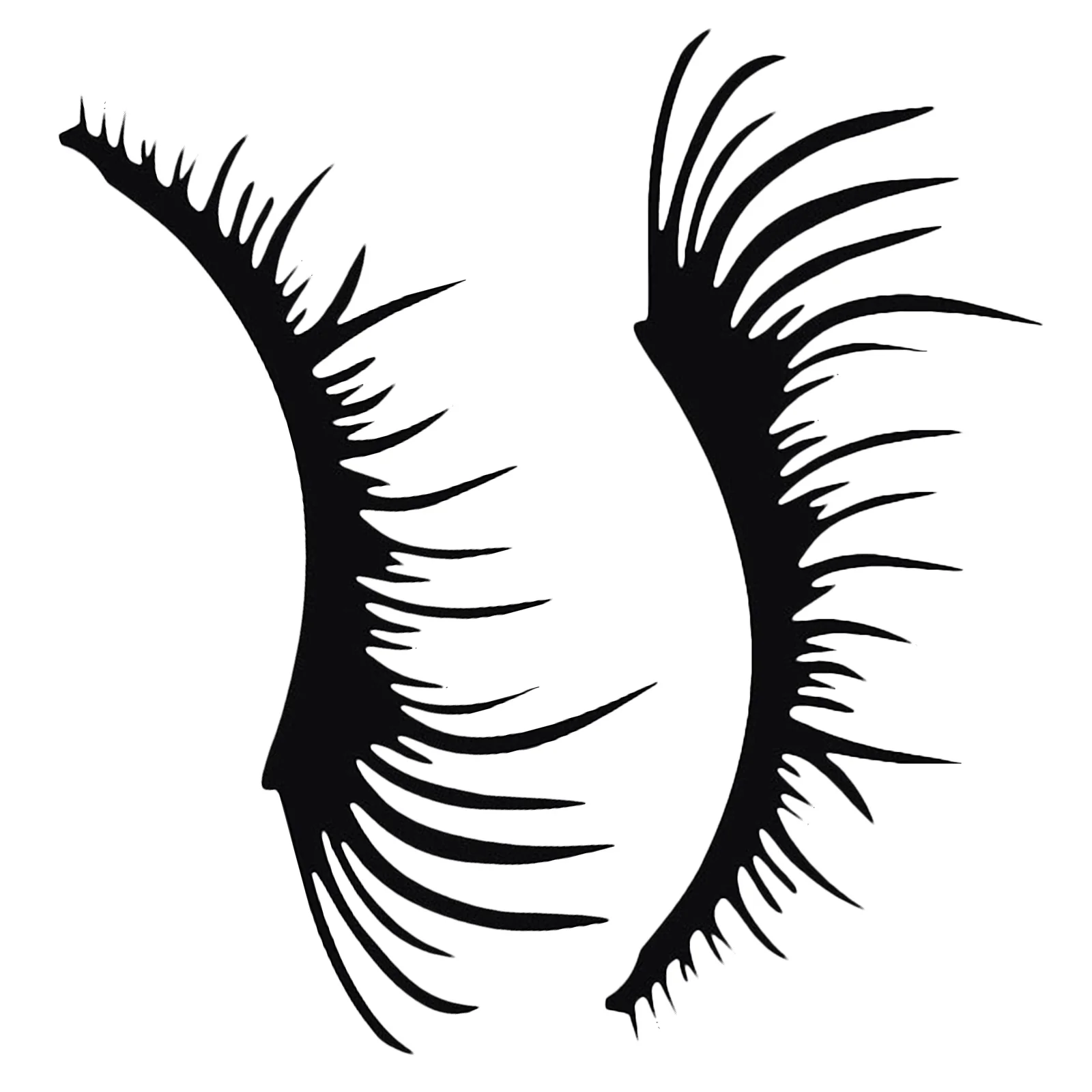 

1Pair Car Headlight Eyelashes Stickers Durable Pet Material Waterproof Easy Installation No Residue Decorative Auto Sticker