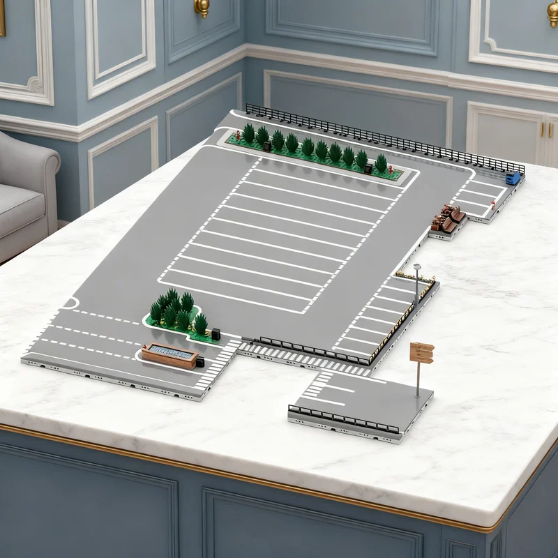 

5197 деталей MOC V2 Модульный логистический центр, модульная модель городской улицы, строительные блоки, конструктор, рождественские подарки, кирпичики для детей