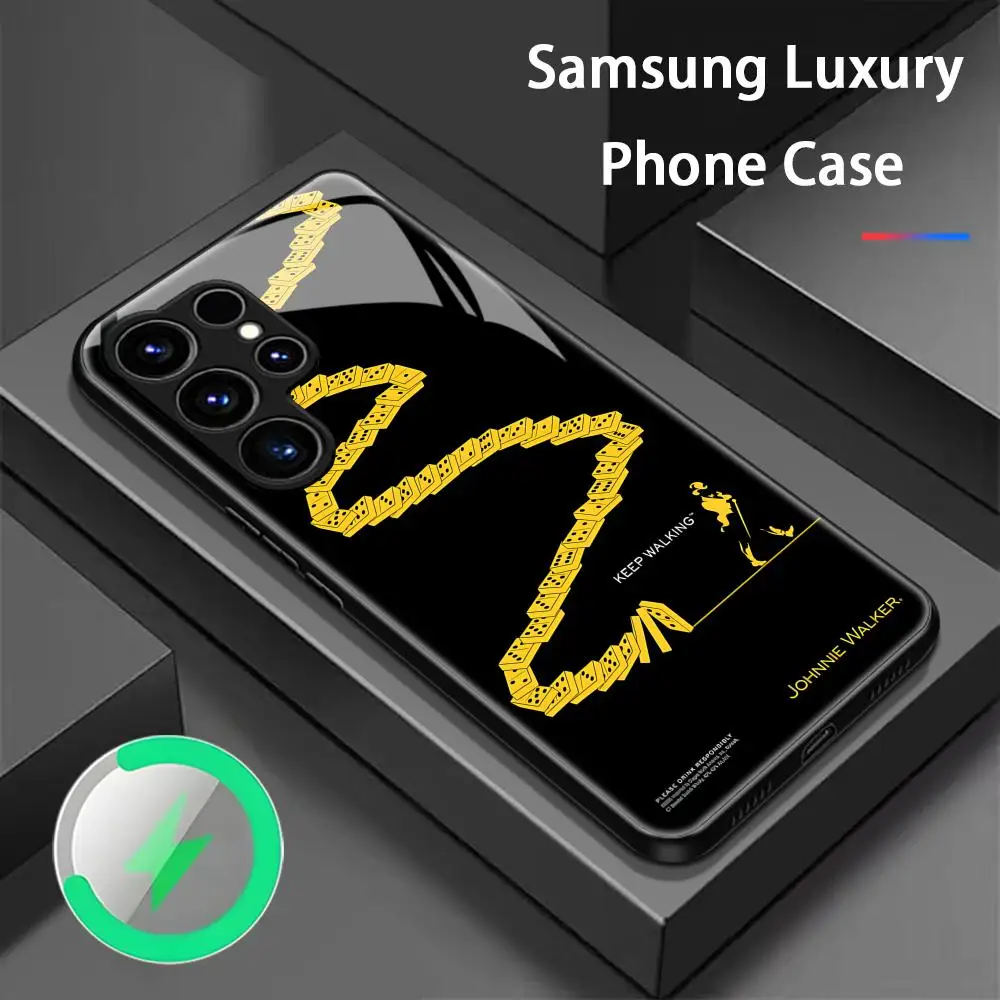 johnnie walker Phone Case For Samsung S26 S25 S24 S23 S22 S21 S20 Plus Ultra Fold A Glass Magnetic Case