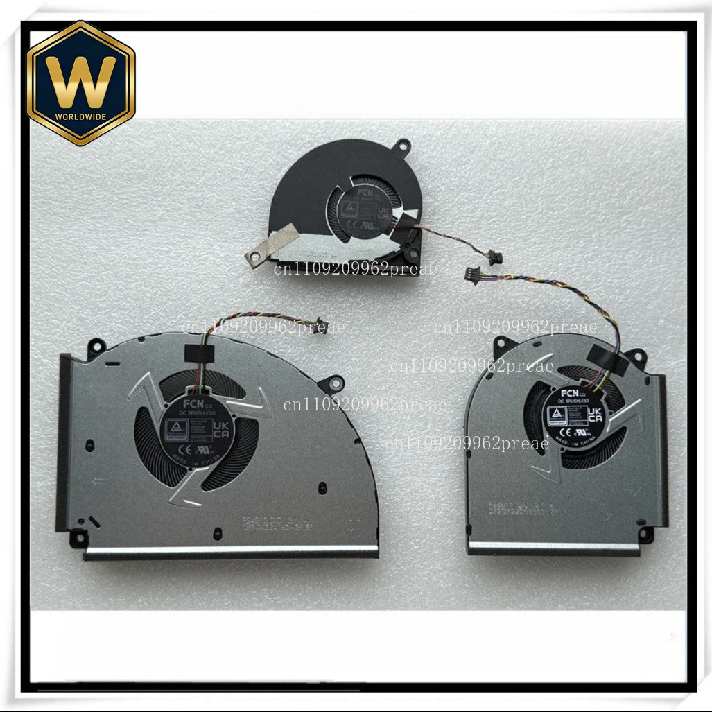 

S For ASUS Gunslinger 8 Plus/ROG Strix 18 G814 G834 - New Original Laptop Cooling Fan (CPU+GPU)