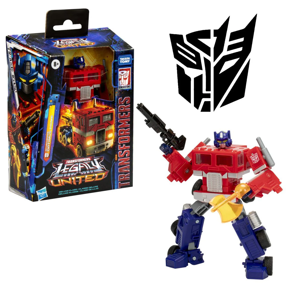 Hasbro Transformers Legacy: United Deluxe Class G1 Universe Optimus Prime Action Figures Anime Halloween Gift Birthday Present