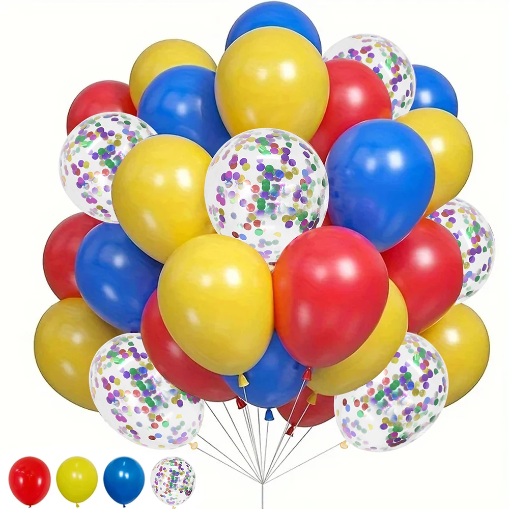 35/55Pcs Yellow Bal… - image