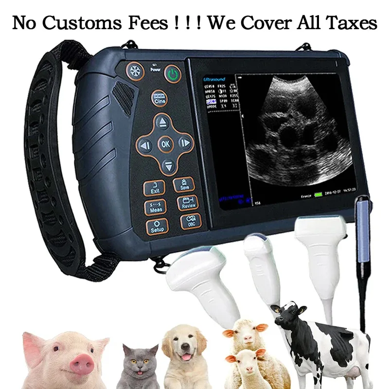 Escáner de Ultrasonido Veterinario Portátil Vet B-Ultra Máquina de Gestación de Mano (B, BB, 4B, B+M, M) para Cerdos Ovejas Ganado Caballos Perros