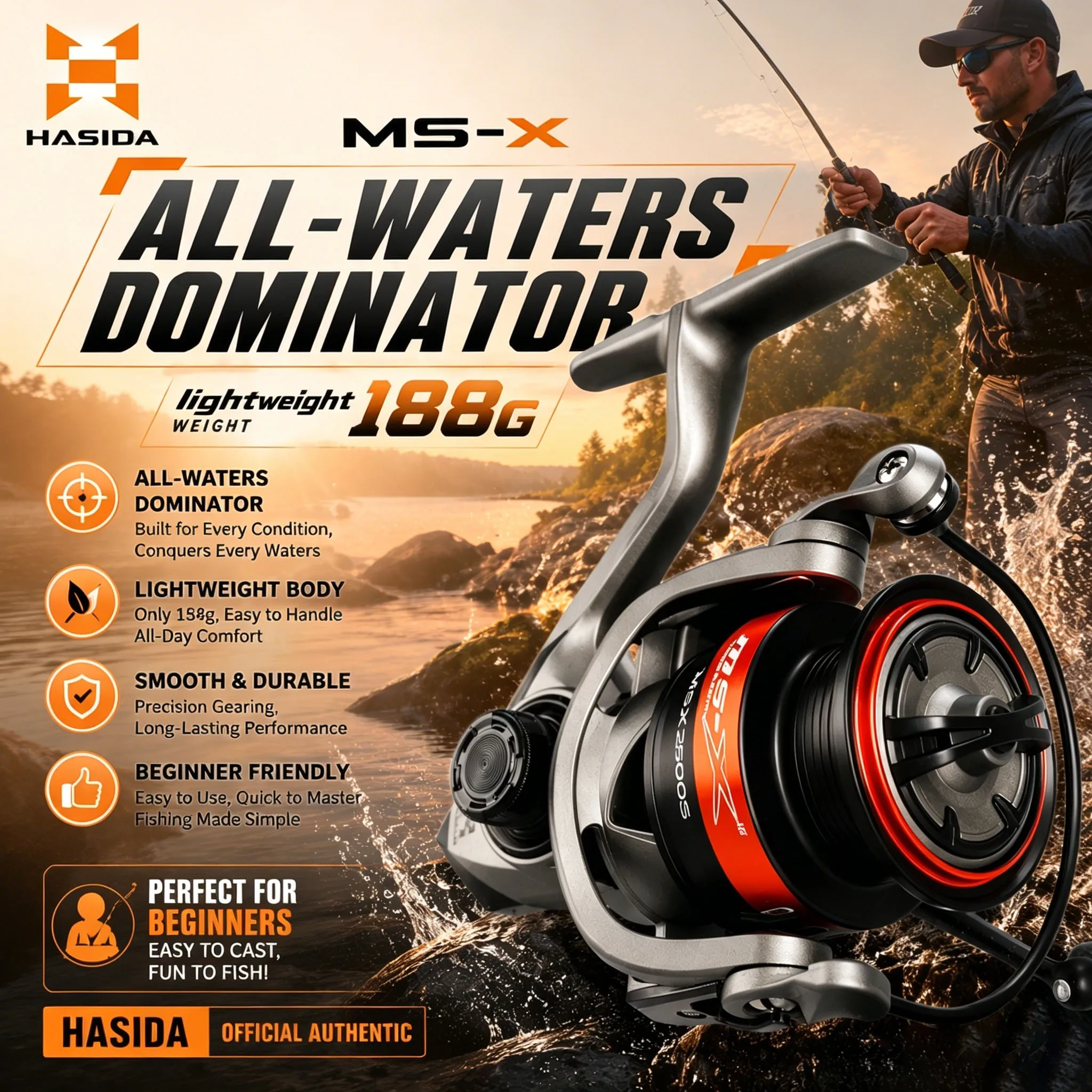 hasida-ms-x-spinning-reel-all-waters-dominator-lightweight-188g-perfect-for-beginners-official-authentic-fishing-reel