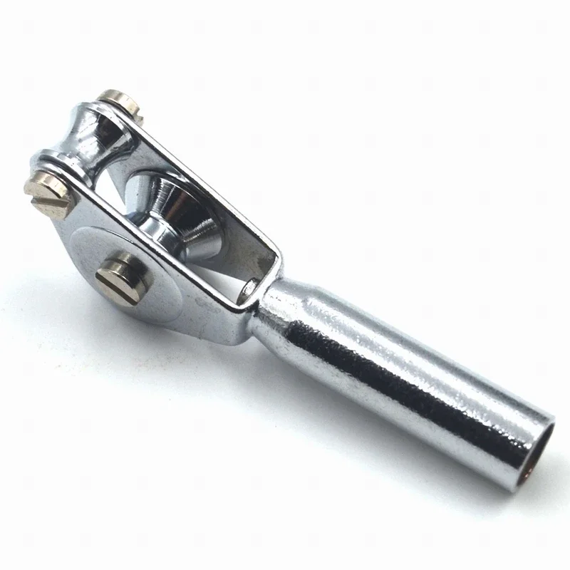 Topranc Fishing Roller Guide Rod Metal Tip Top Fishing Trolling Accessory 1Pcs 5/6/7/8# Stainless Steel Roller Rod Tip Guide view 2