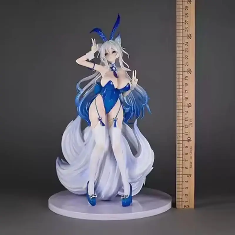

Azur Lane Shinano Nine Tailed Fox Standing Gk Statue Model 28cm Boxed Pvc Figure Desktop Decoration For Adult Anime Collectors