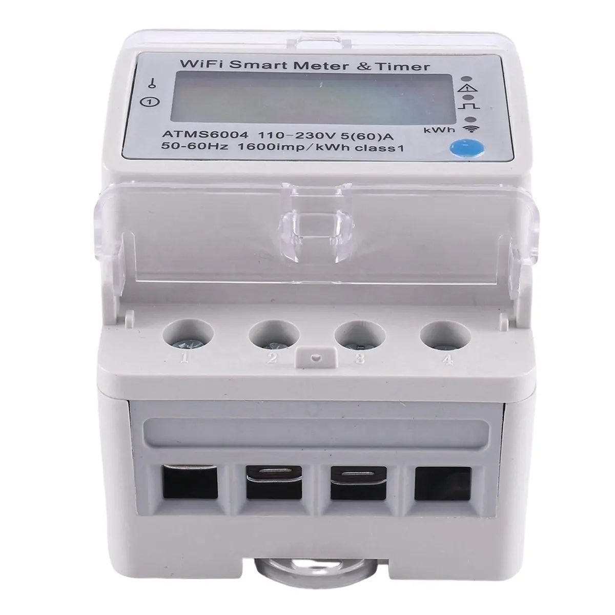 

B21B ATMS6004 Din Rail WIFI Smart Meter Smart Timer 4P Energy Meter Tuya Smart WiFi Meter WIFI Remote Control Meter