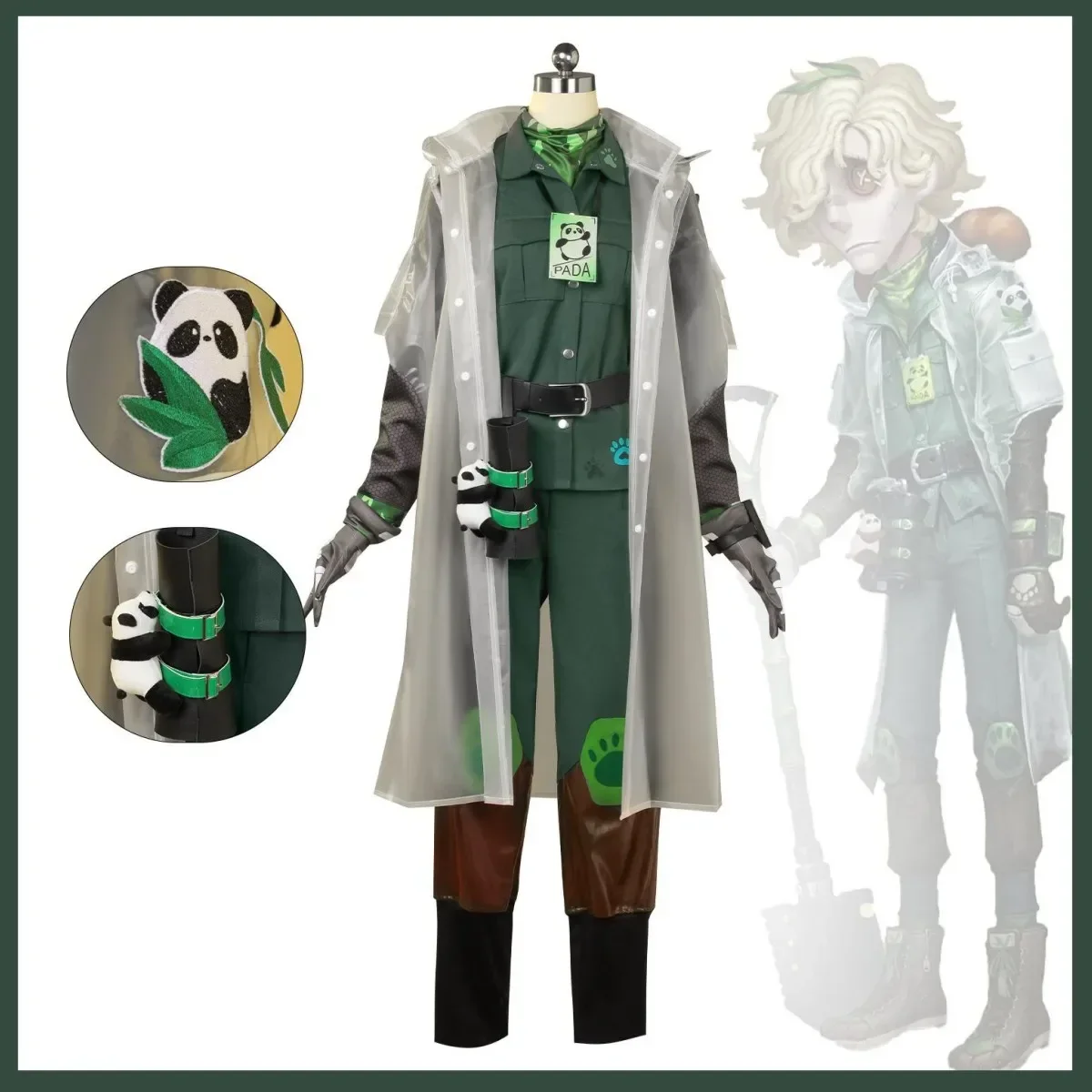 Game Identity Ⅴ Andrew Kreiss Grave Keeper Cosplay Costume Home Designer Summer Heartbeat Special Wig Uniform Shoes Man Suit