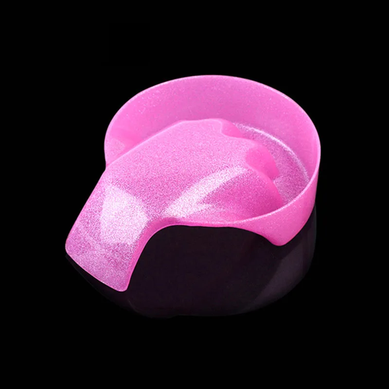 غسل اليد مزيل نقع السلطانية ABS مقاومة درجات الحرارة العالية طبقة واحدة منحني رغوة السلطانية مانيكير قبالة Bowls DIY بها بنفسك مسمار الفن أداة