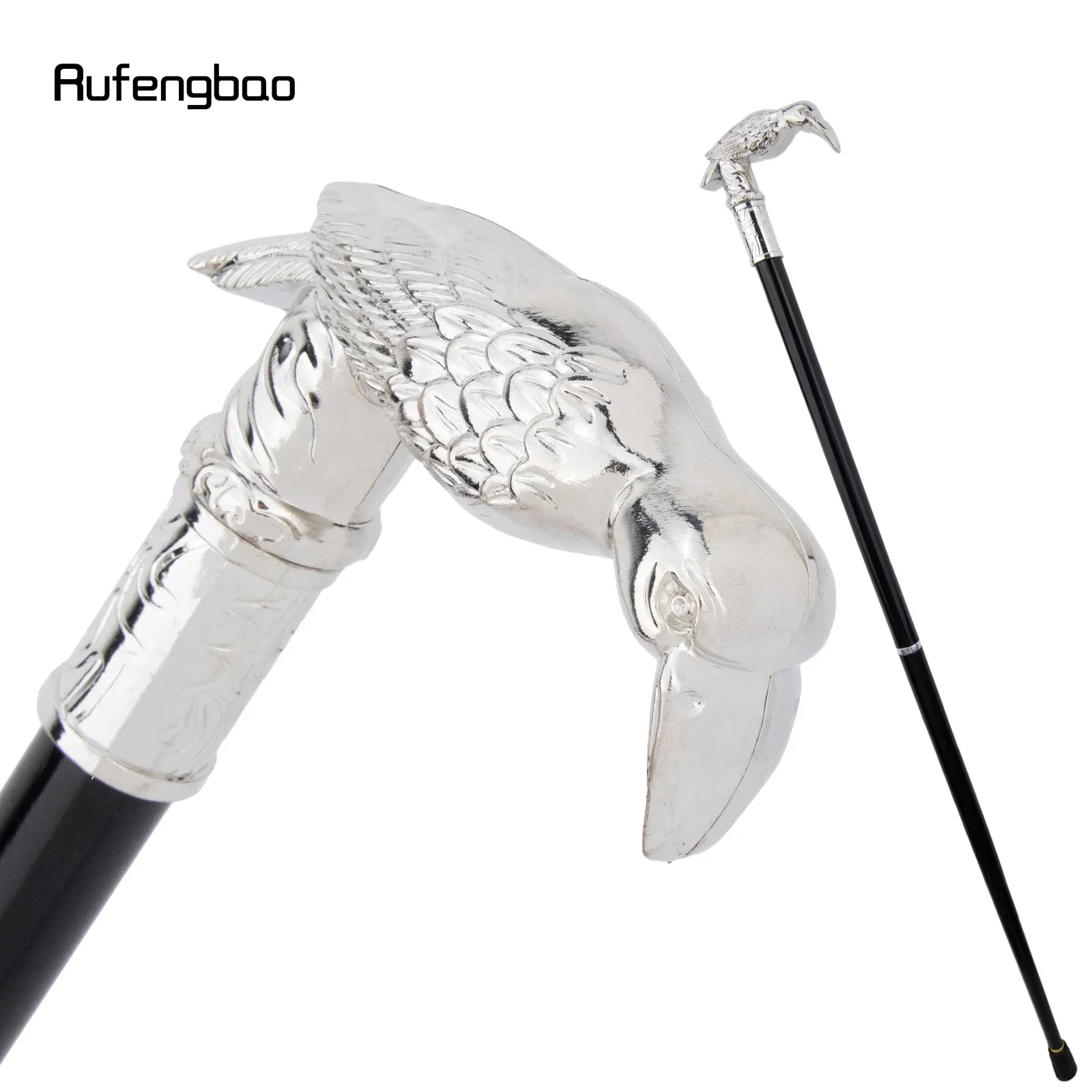

White Eagle Head Fashion Walking Stick Decorative Stick Cospaly Vintage Party Fashionable Walking Cane Crosier 90cm