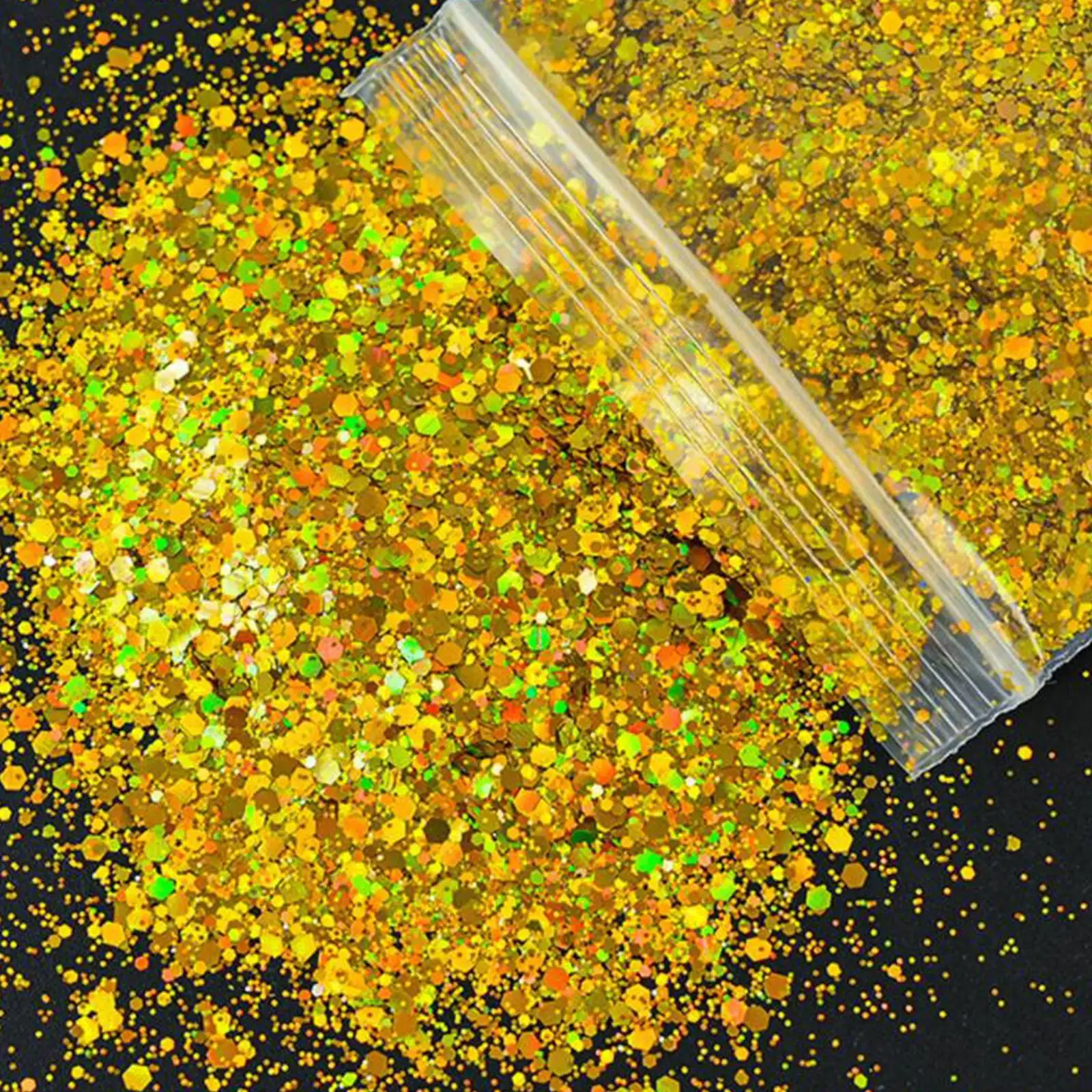 1Bag 50g Iridescent Nail Glitter Sequins Paillette 3D DIY Nail Art Decor