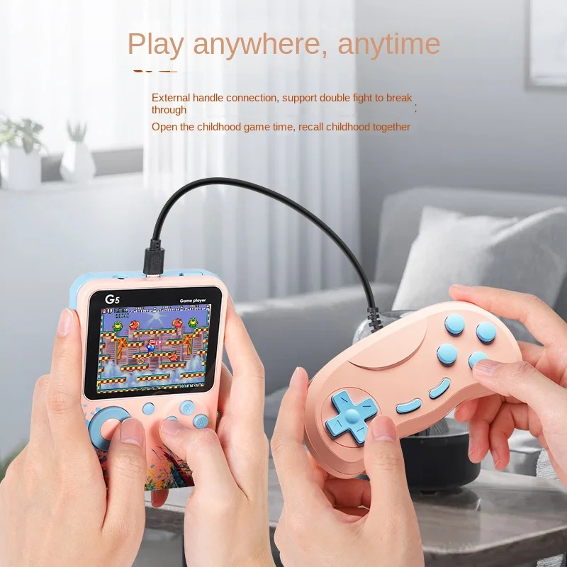 G5 Macaron 500-in-One HD PSP Color Screen Nostalgic Super Mary Double Handheld Game Machine