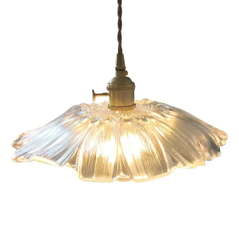 

Nordic Japanese Small Fresh Green Sunflower Glass B & B Restaurant Bar Bedside Aisle Entrance Window Chandelier