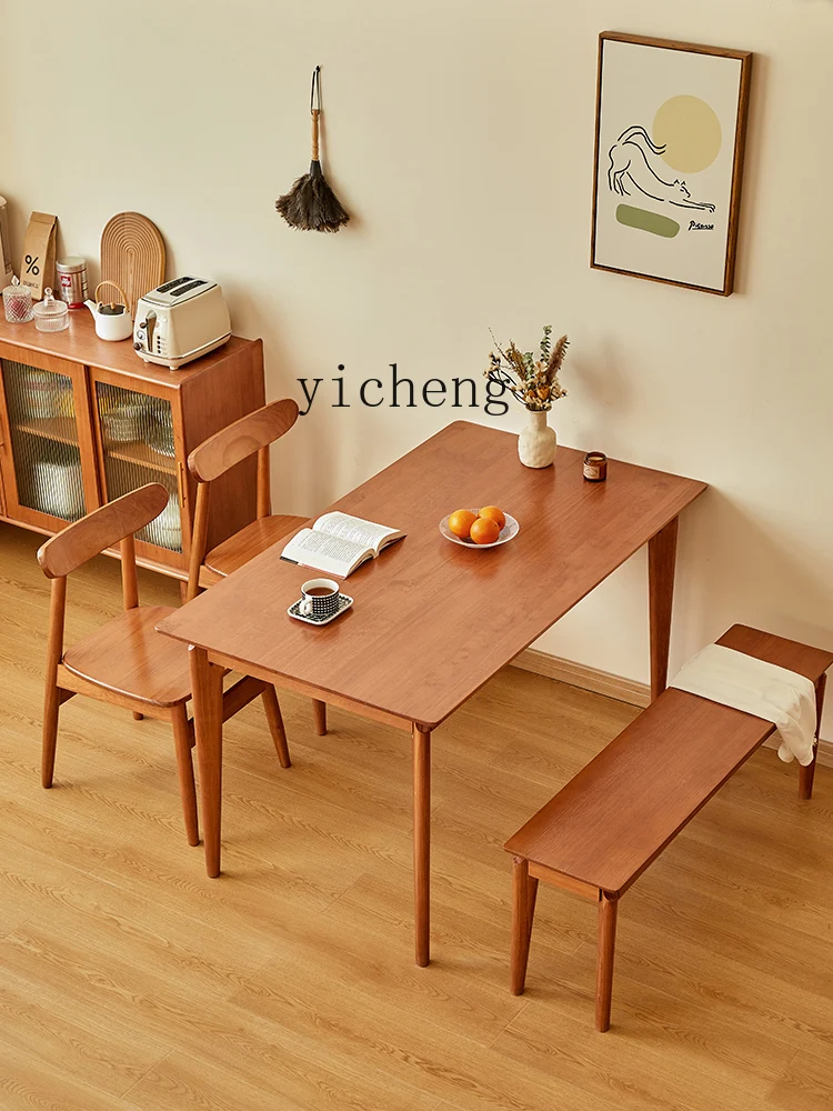 YY Solid Wood Bench Long Bench Nordic Bench Dining Table Long Chair