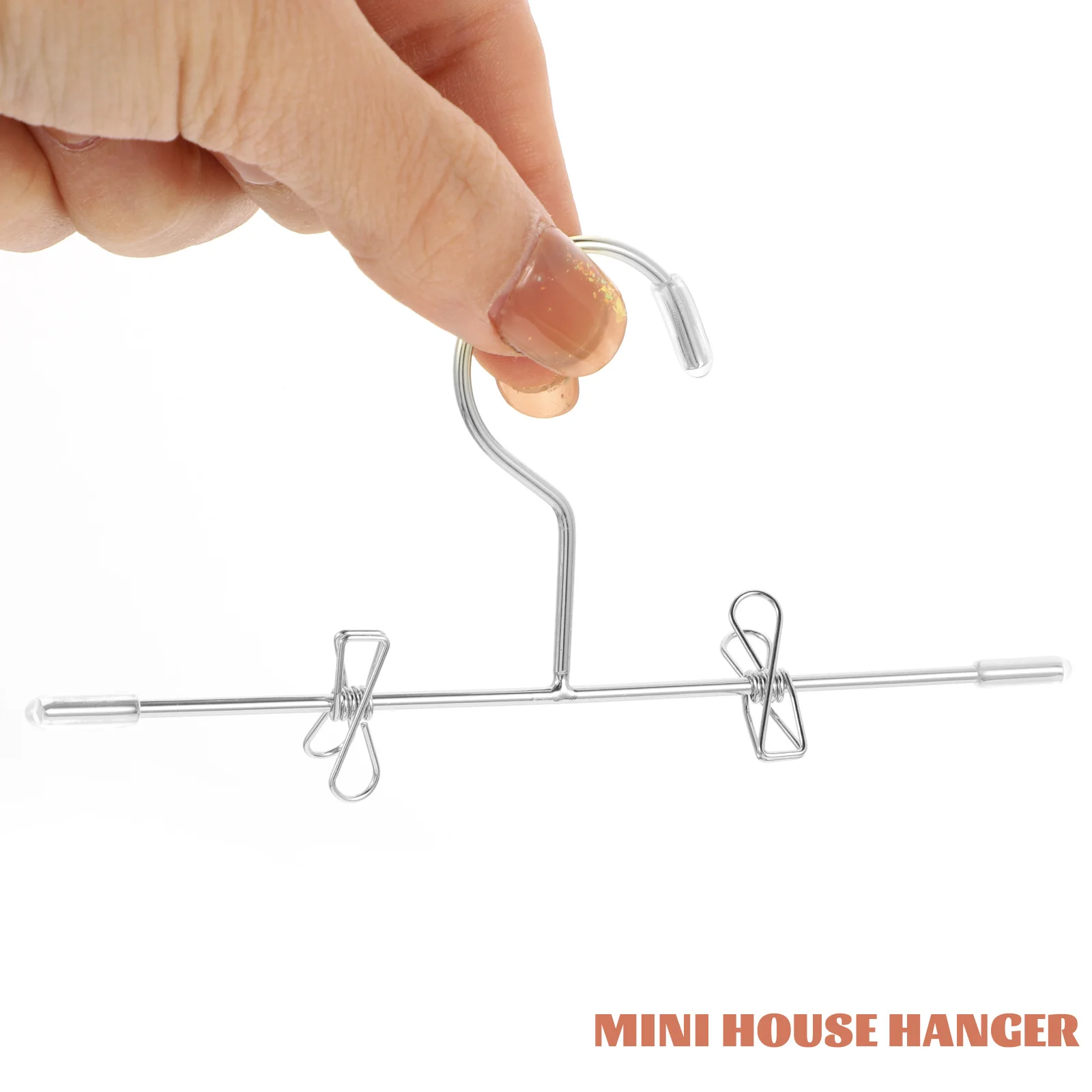 5-delige hanger kledingaccessoires hangers mini huis trui kledingrek jurk hangende rekken ijzer klein