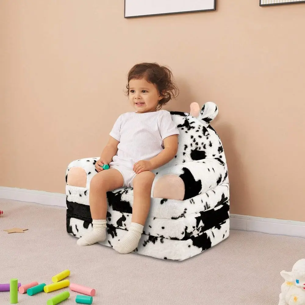Chair Plush With Removable Cover, Kids Sofa Bed To Lounger, Comfy Kids Couch For Kids Age 18 Months And , Toddler Recliners F