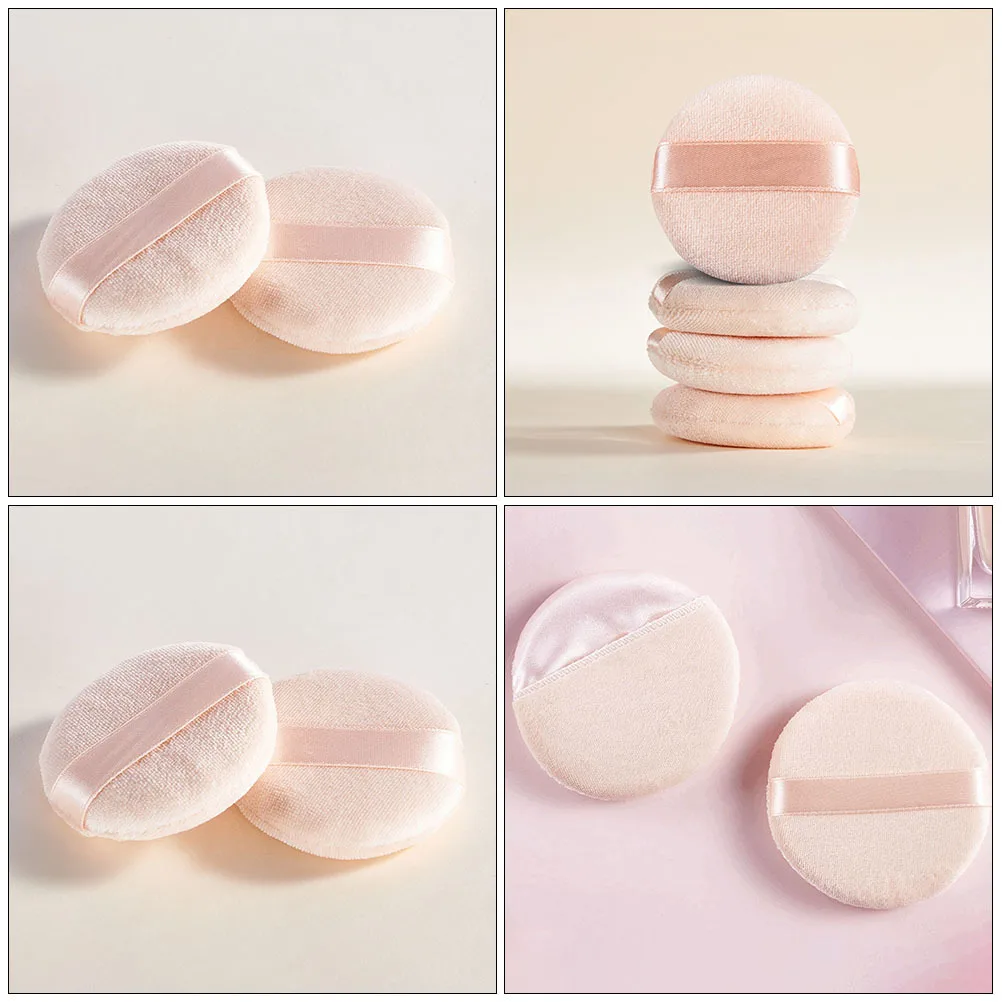 

10Pcs Loose Powder Makeup Pads Skin Friendly Dry Powder Makeup Applicator Tools Soft Comfortable for Women