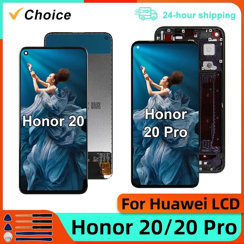 CHOICE For Huawei Honor 20 LCD Display Touch Screen For Nova 5T Honor 20 Pro Display Digitizer YAL-L21 YAL-AL10 Assembly Parts