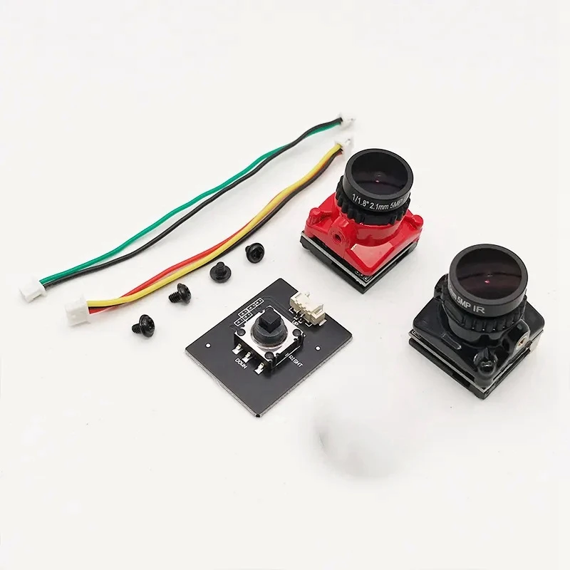 

Cmos 1/1.8 1800TVL Mini FPV Camera 2.1Mm Lens Power 5V-40V PAL/NTSC With OSD Internal Adjustable For RC FPV Drone